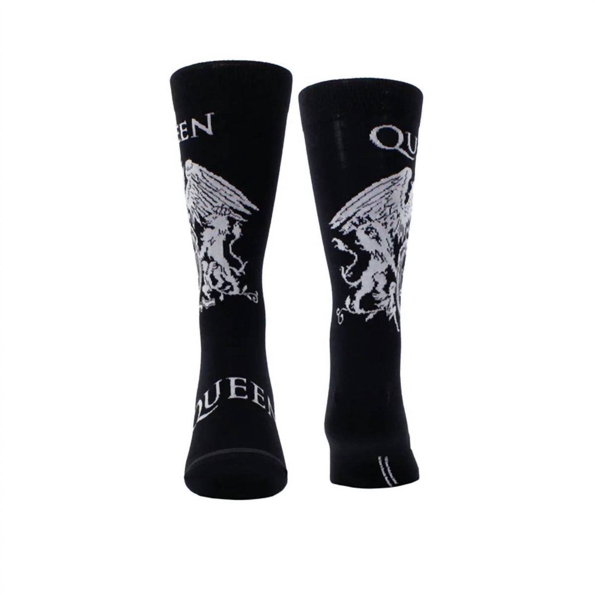 Perri’S Socks - Men's Queen White Crest Crew Sock