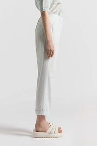 Peserico - Slub Stretch Cotton Canvas Trousers - clothing - cotton - blend - pants