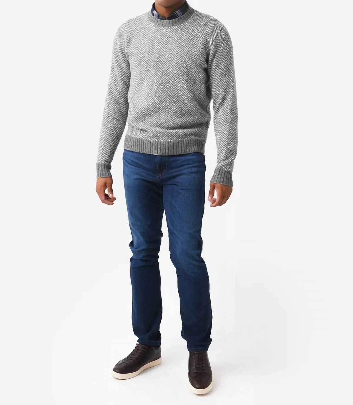 Peter Millar - Cliffs Herringbone Crewneck Sweater