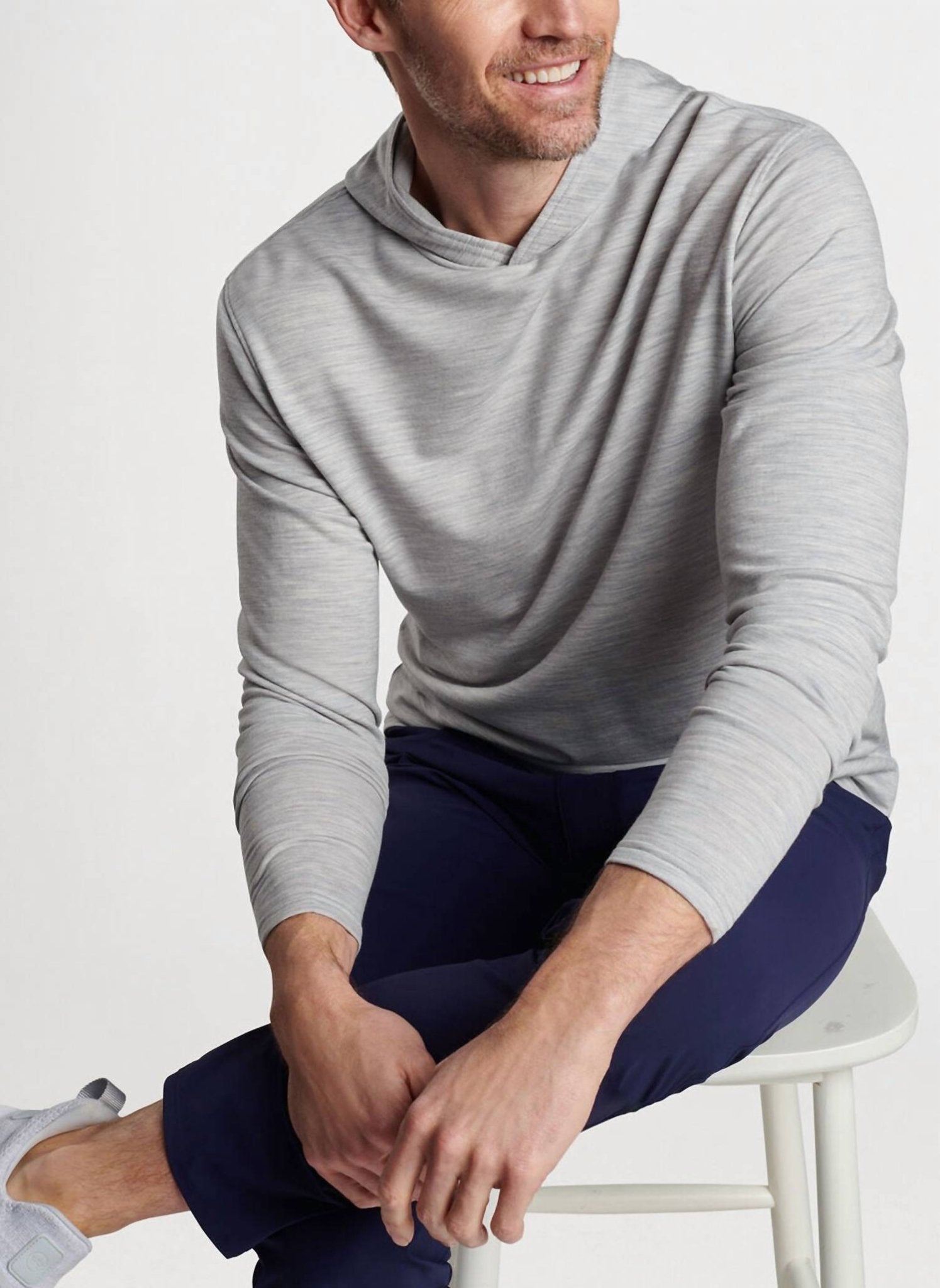 Peter Millar - Excursionist Flex Hoodie - clothing - grey - hoodies