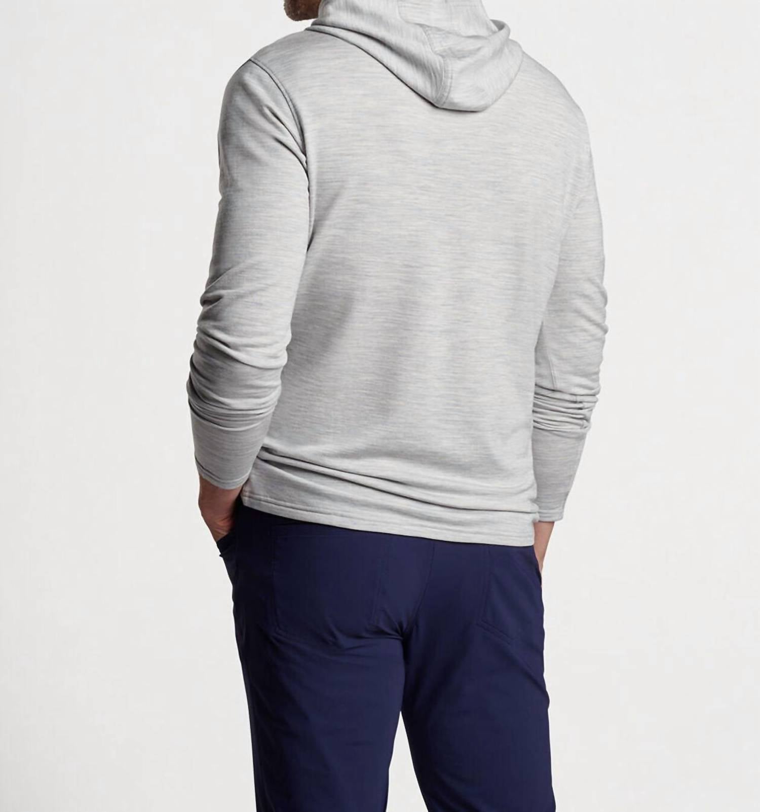 Peter Millar - Excursionist Flex Hoodie - clothing - grey - hoodies