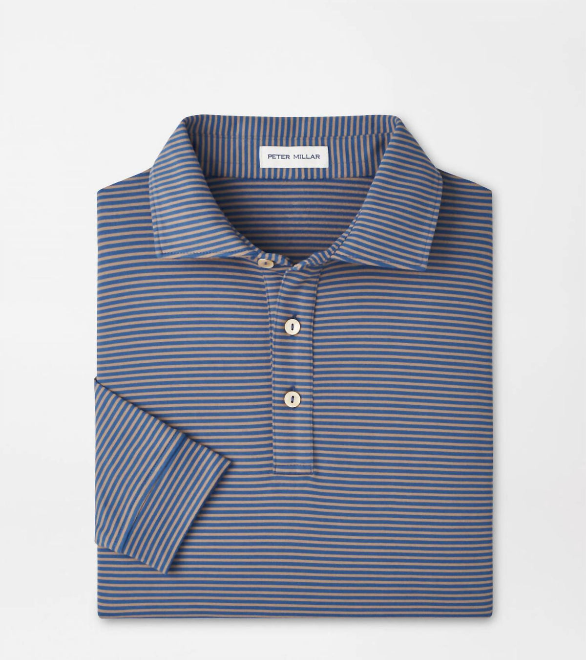 Peter Millar - Lyons Stripe Performance Jersey Long-sleeve Polo