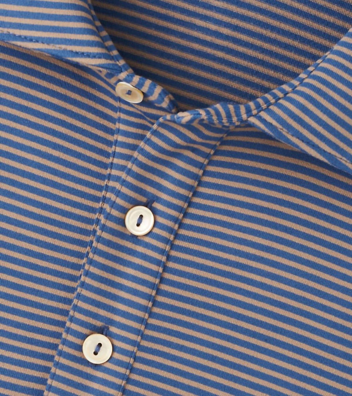 Peter Millar - Lyons Stripe Performance Jersey Long-sleeve Polo