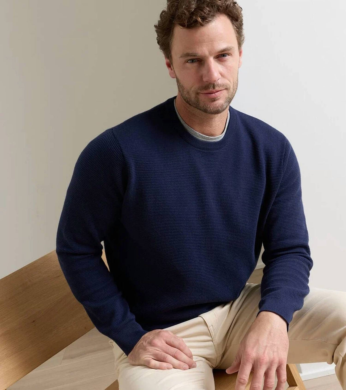 Peter Millar - Men's Coolspun Lite Textured Crewneck Sweater