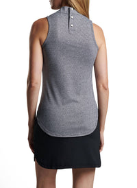 Peter Millar - Scottie Hexagons Print Sleeveless Mock Neck Shell