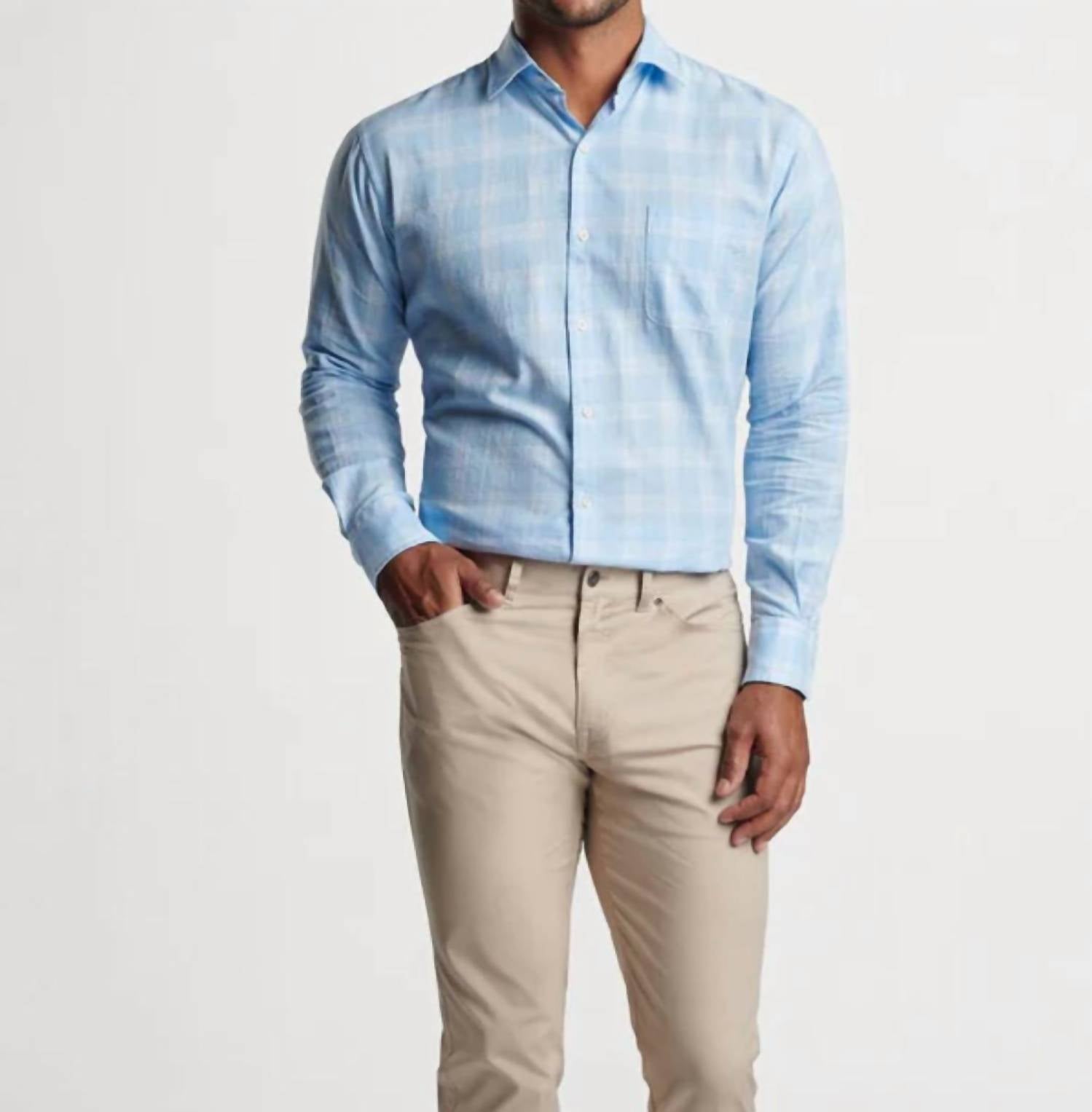 Peter Millar - Solana Cotton Sport Tee - blue - clothing - men