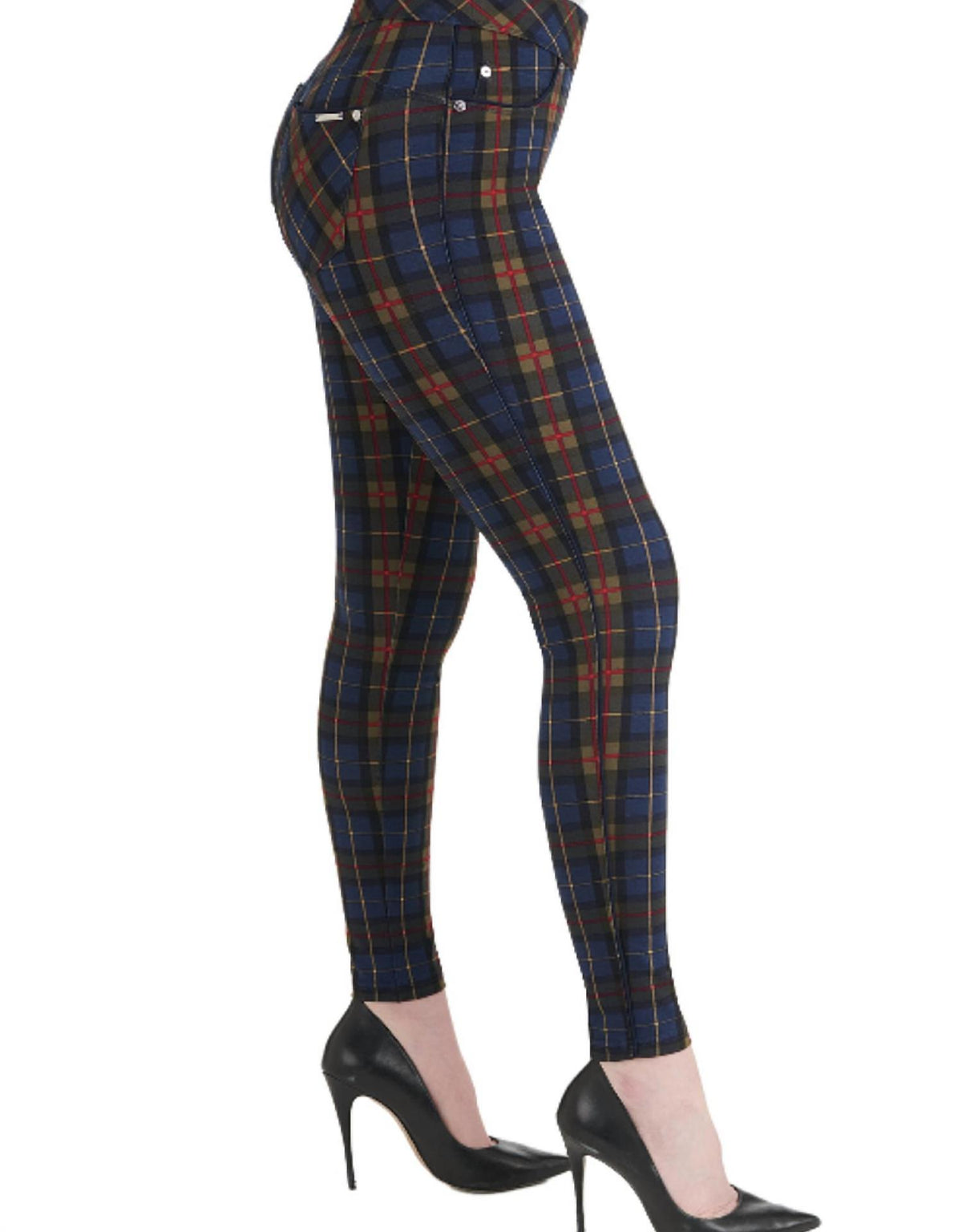 Peter Nygard - Luxe Plaid Piped Jegging