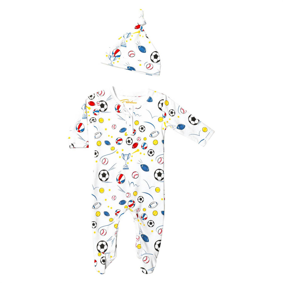 Petidoux - Baby's Hat Pajama Set