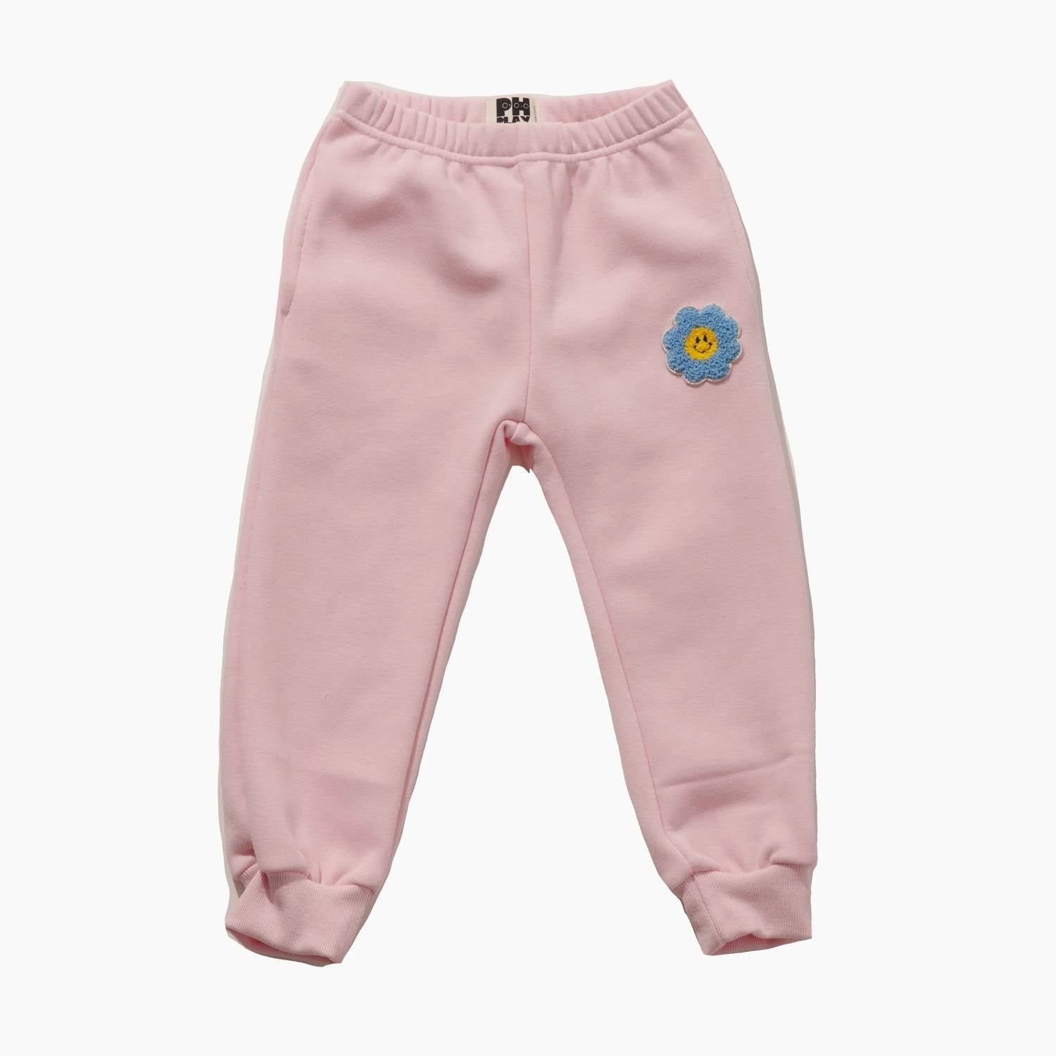 Petite Hailey - Kid's Patched Sweatshirt Set - pink - 