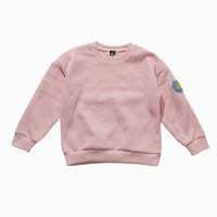 Petite Hailey - Kid's Patched Sweatshirt Set - pink - 