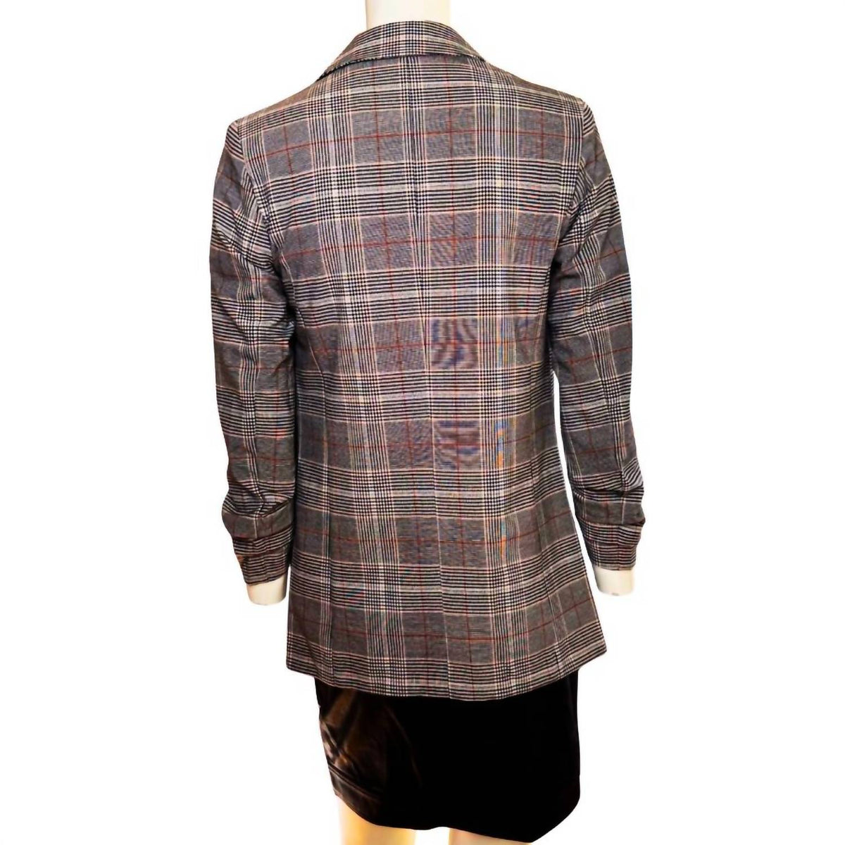Philosophy - Women's Checked Blazer Jacket