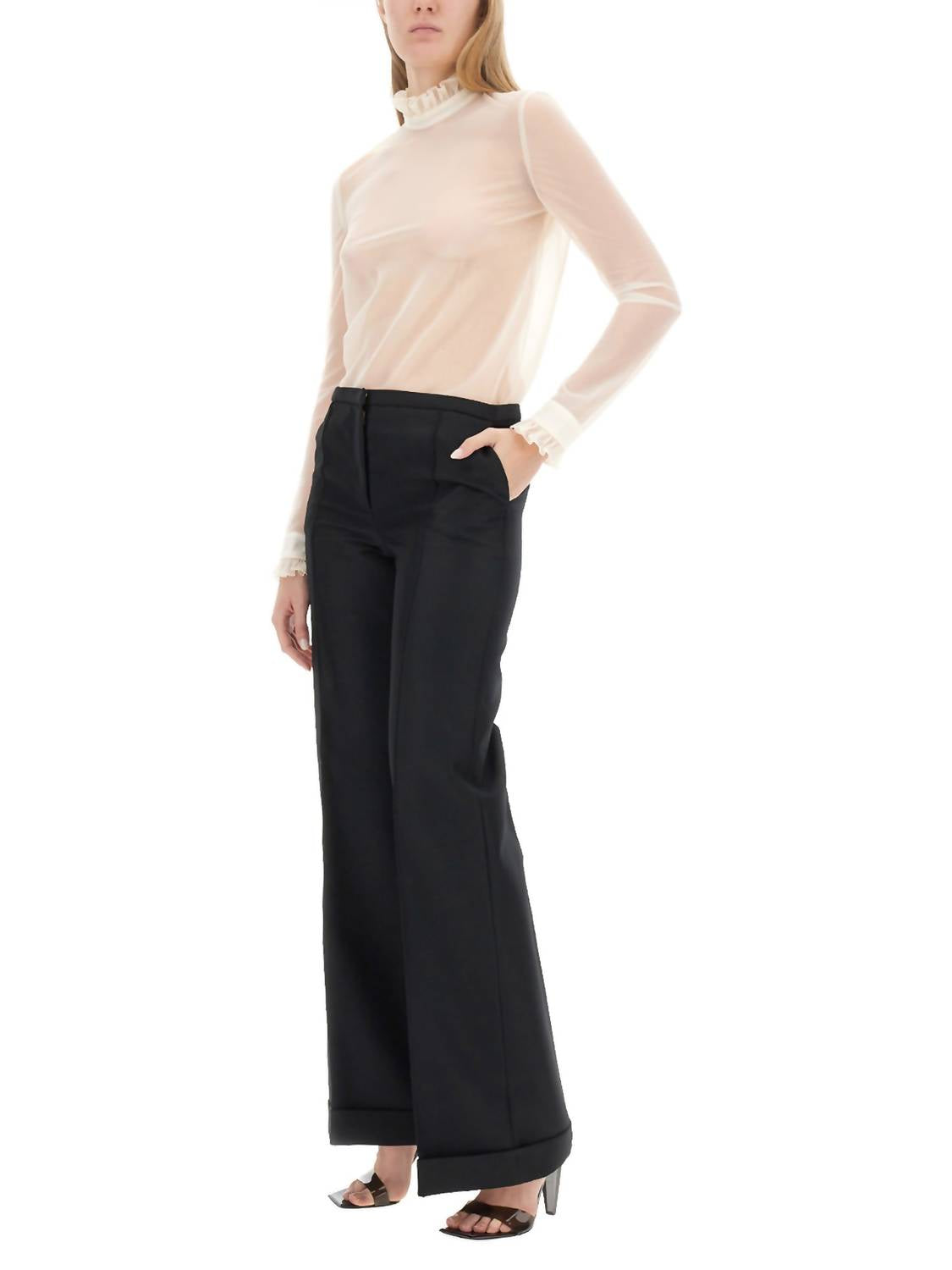Techno chiffon blouse