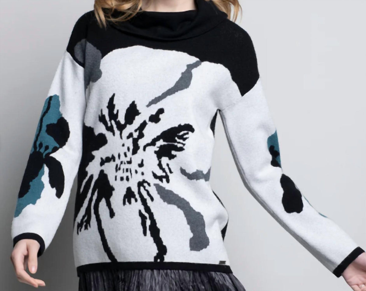 Picadilly - Floral Jacquard Sweater