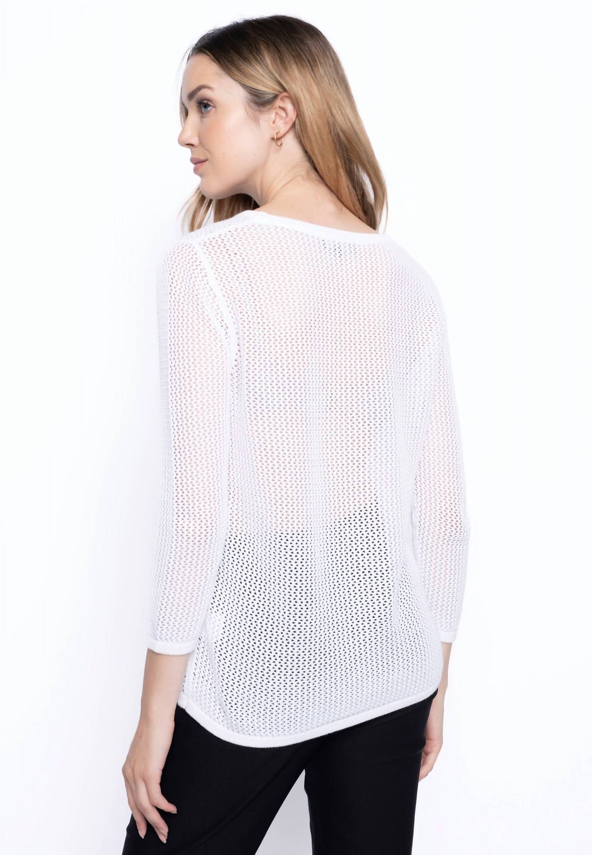 Picadilly - Knit With Silver Appliqué Top