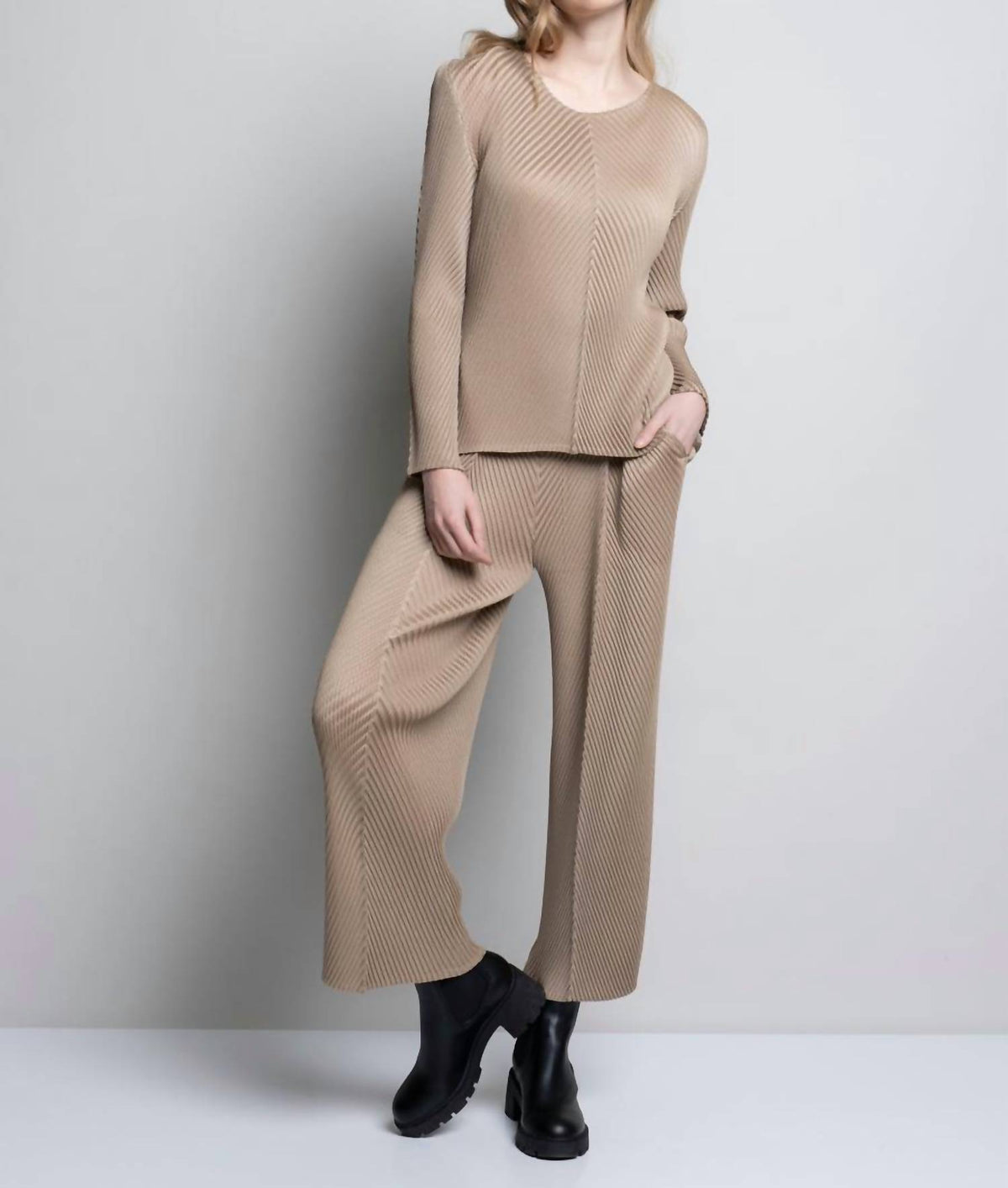 Picadilly - Picadilly Womens Wide-Leg Pleated Pants