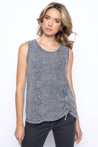 Picadilly - RUCHED DRAWSTRING TANK TOP