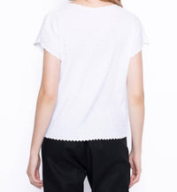Picadilly - Short Sleeve Pleated Top