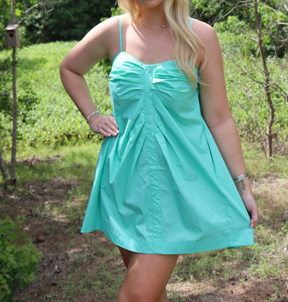 Pinch - Button Mini Dress