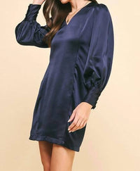 Pinch - Enchanted Evenings Satin Dress - blue - clothing - dresses