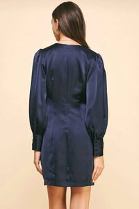 Pinch - Enchanted Evenings Satin Dress - blue - clothing - dresses