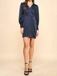 Pinch - Enchanted Evenings Satin Dress - blue - clothing - dresses