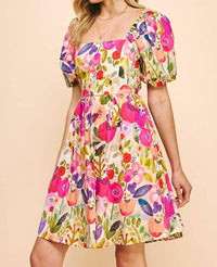 Pinch - Floral Silk Mini Dress