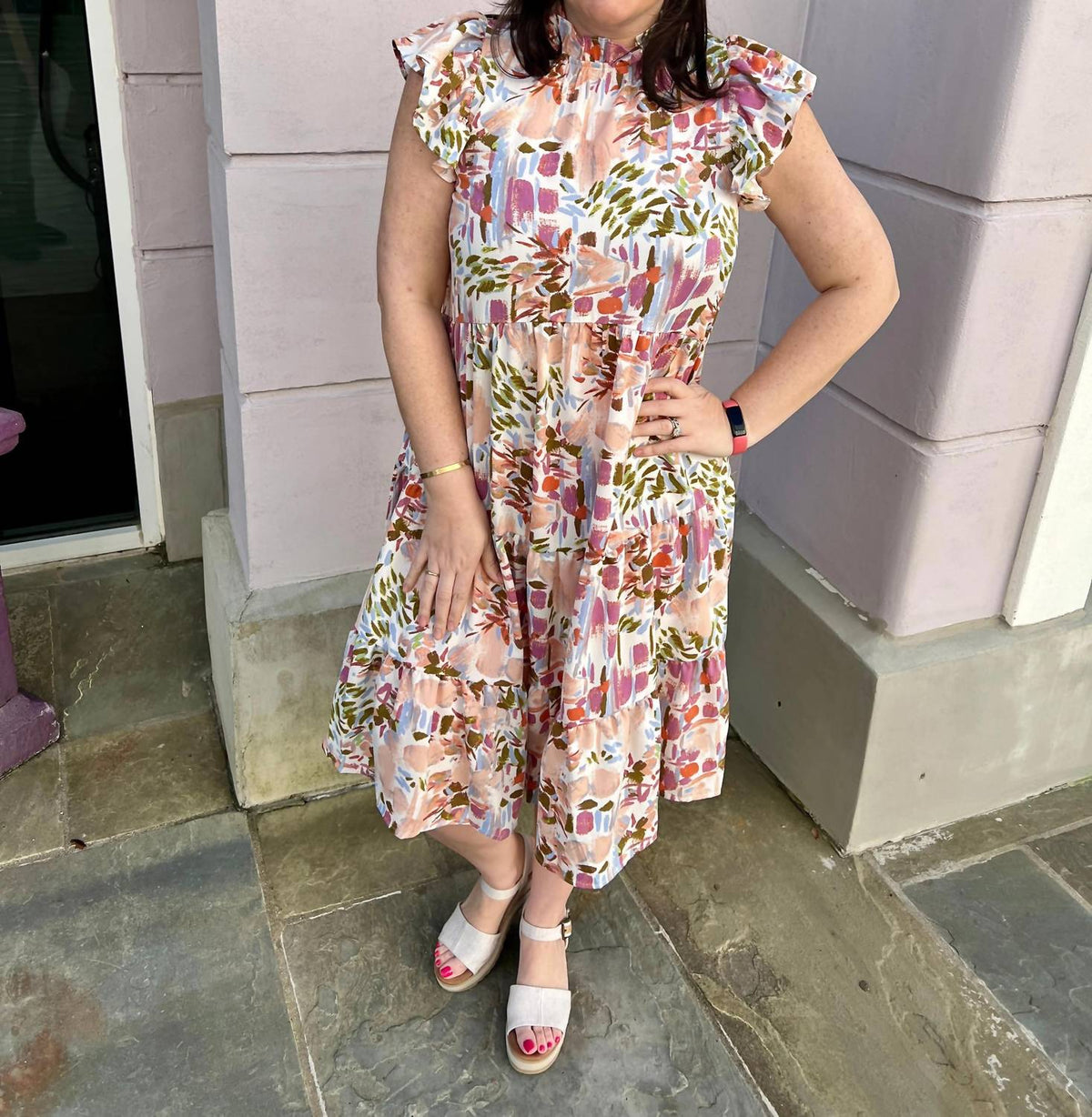 Pinch - Forest Print Midi Dress