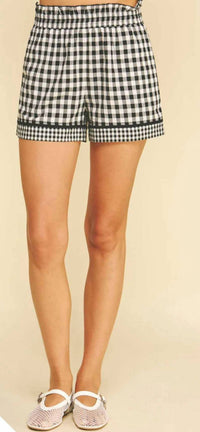 Pinch - Gingham Contrast Plaid Shorts