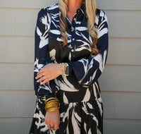 Pinch - Print Button Down Maxi Dress