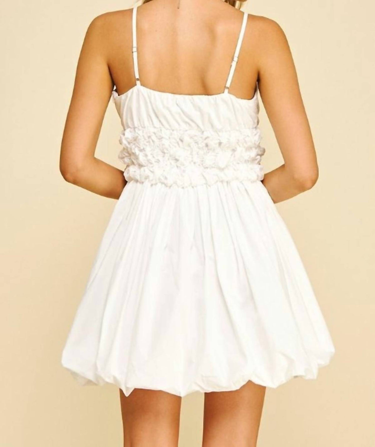 Pinch - Shirred Bubble Hem Dress