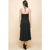 Pinch - Sleeveless Tiered Maxi Dress - black - clothing - dresses