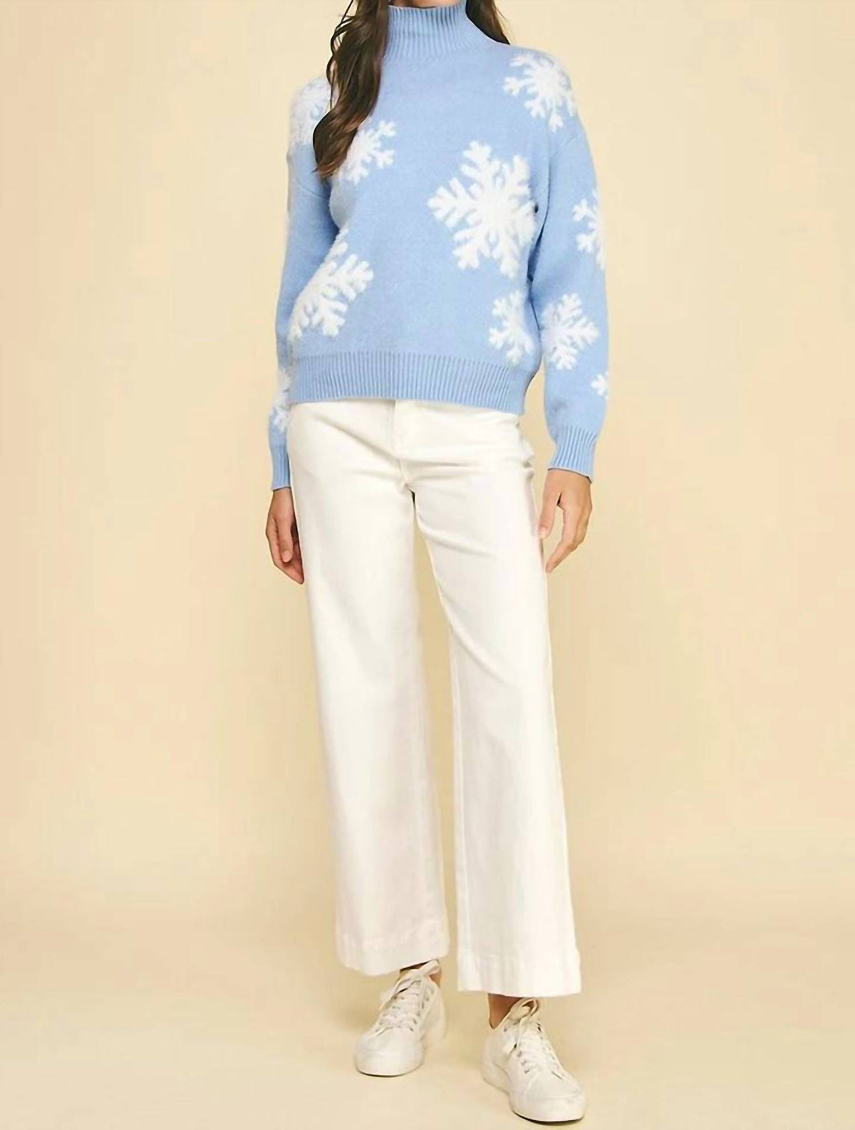 Pinch - Snowfall Mock Neck Sweater