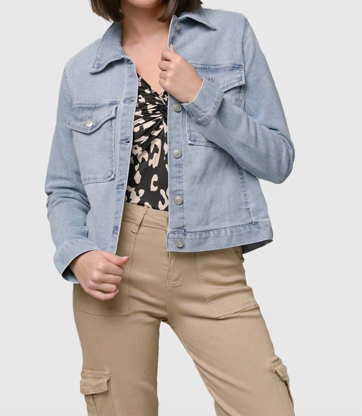 Pine Apparel - Denim Jacket With Patch Pockets