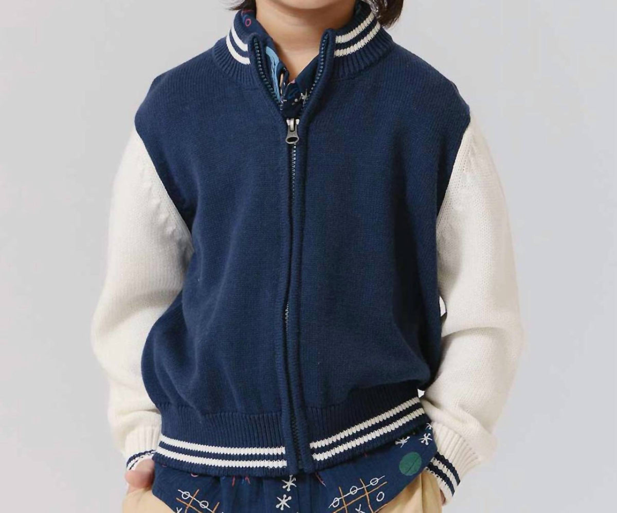 Pink Chicken - Varsity Zip Sweater