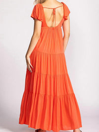 Pink Martini - Jessica V - neck Short Sleeve Dress - clothing - dresses - maxi