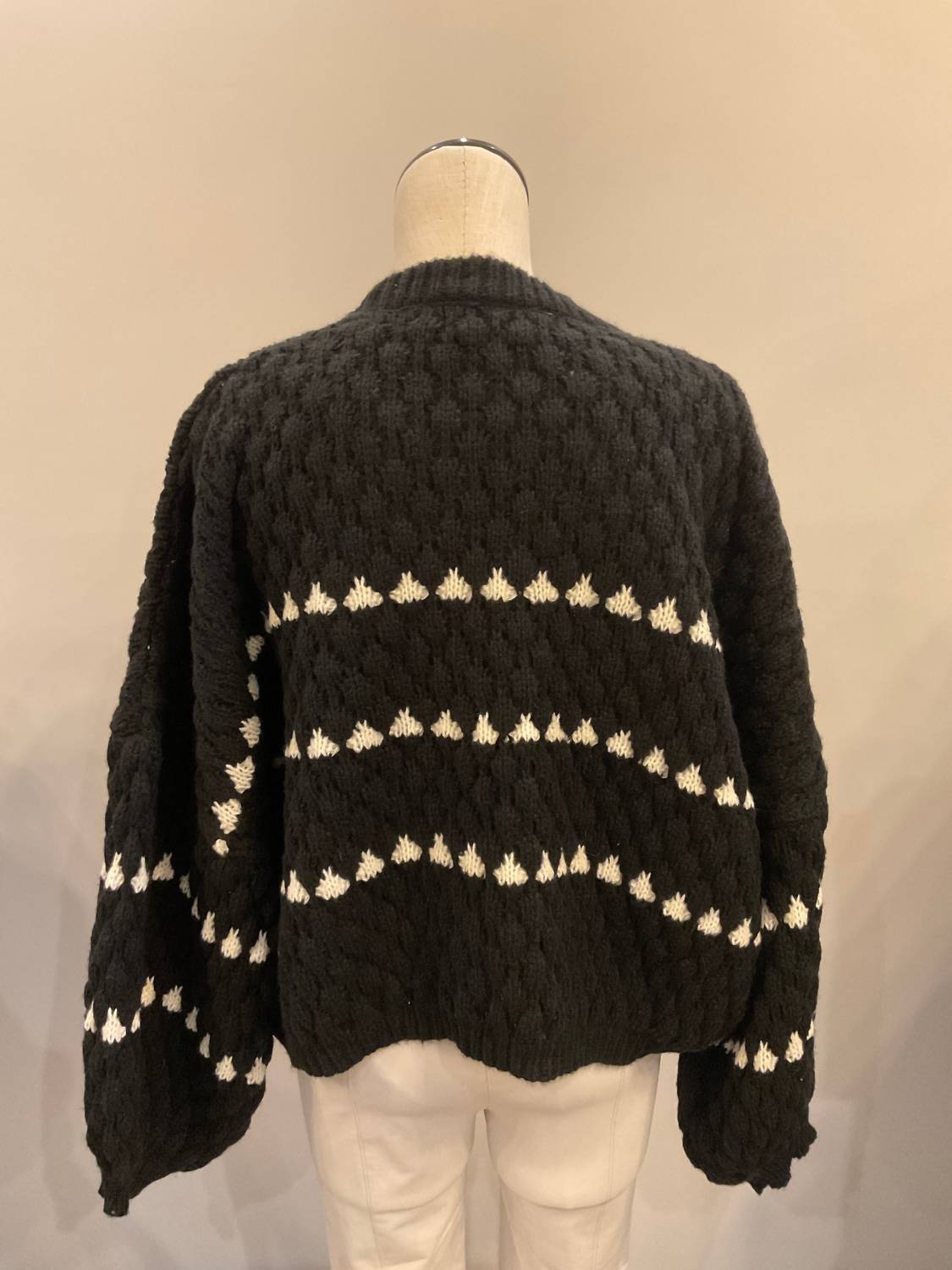 Pink Martini - Women's Long Sleeve Textured Sweater
