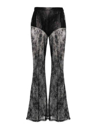 Pinko - Lace Flare Floral Trouser