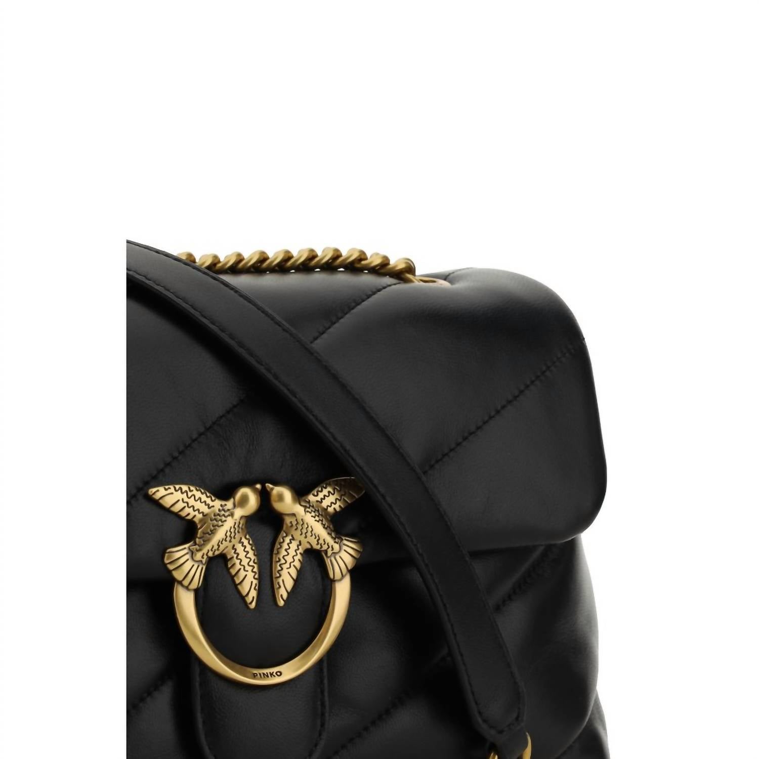 Pinko - Women's Love Classic Shoulder Bag - bags - black - handbags