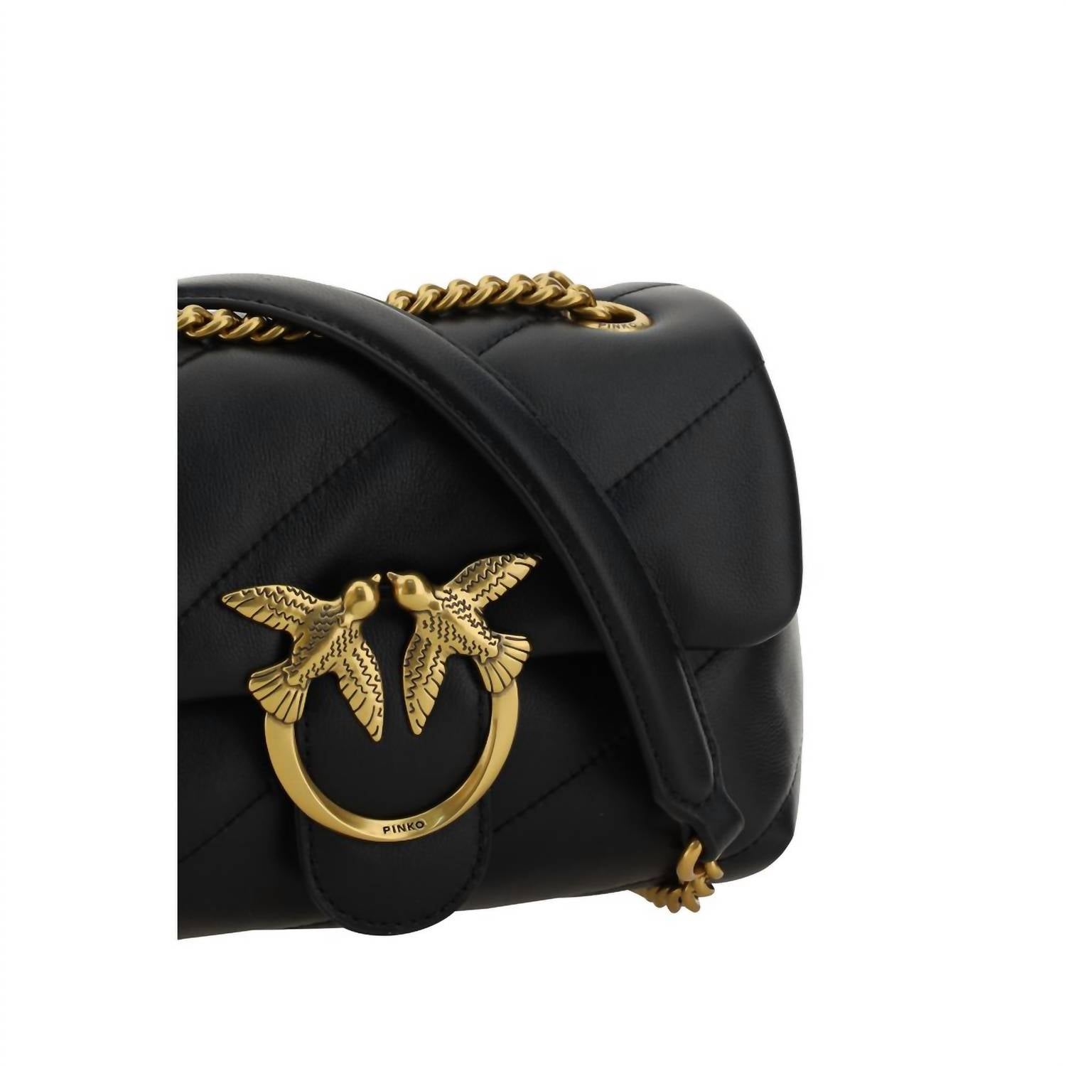 Pinko - Women's Love Mini Puff Shoulder Bag - bags - black - handbags