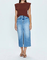 Pistola - Alice Midi Skirt - blue - clothing - cotton