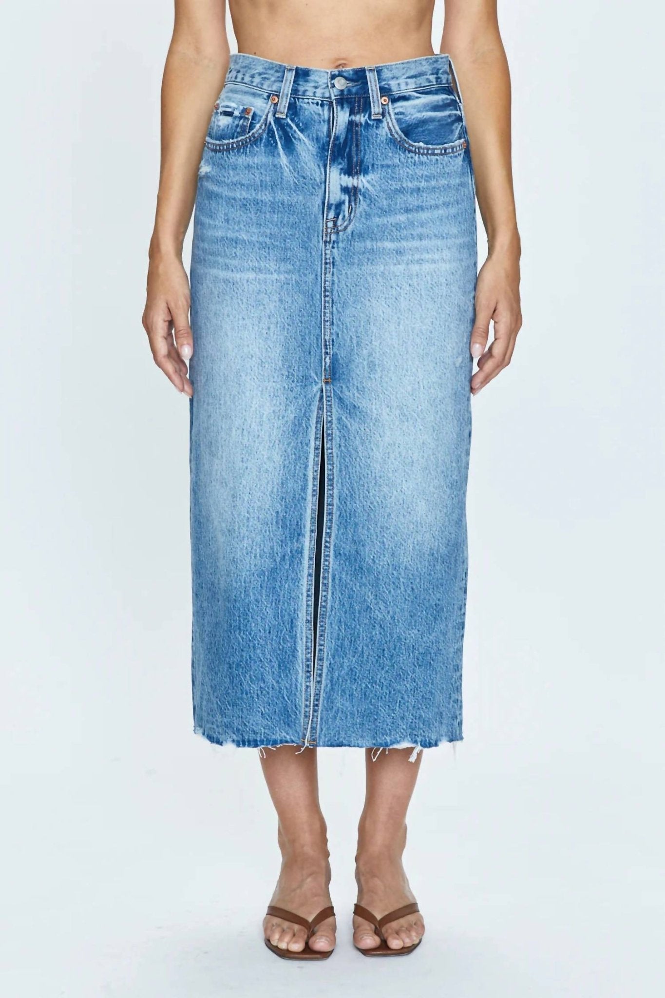 Pistola - Alice Midi Skirt - blue - clothing - cotton