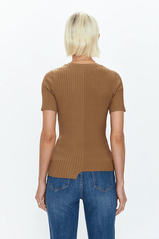 Pistola - Beatrice Sweater Tee - brown - clothing - rayon