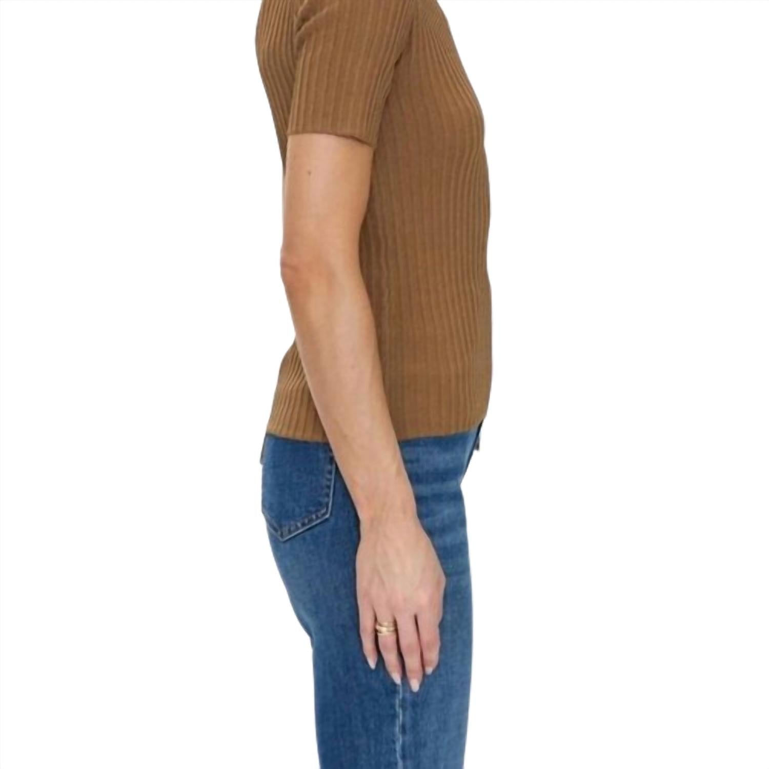 Pistola - Beatrice Sweater Tee - brown - clothing - rayon