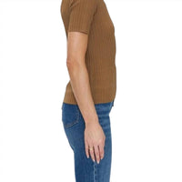 Pistola - Beatrice Sweater Tee - brown - clothing - rayon