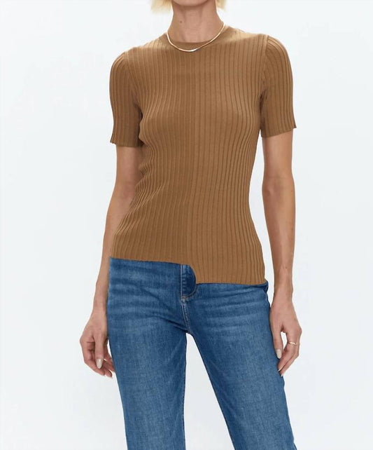 Pistola - Beatrice Sweater Tee - brown - clothing - rayon