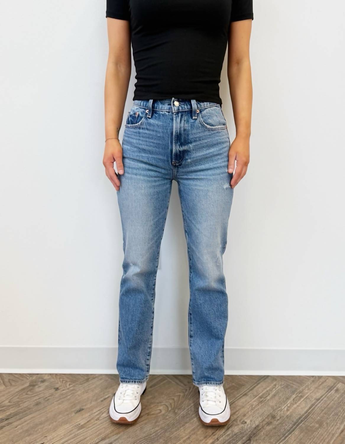 Pistola - Benson High Rise Boot Denim - blue - clothing - high - rise
