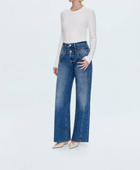 Pistola - Caleb Stack Waist Jeans