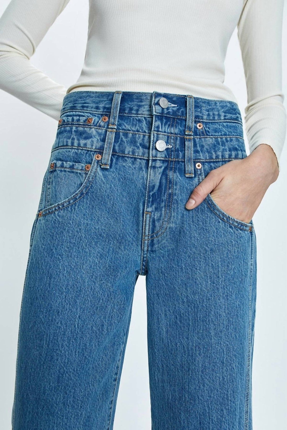 Pistola - Caleb Wide Leg Jeans