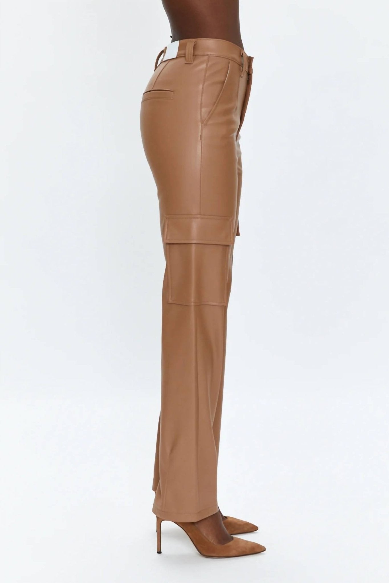 Pistola - Cassie Super High Rise Pants - brown - clothing - pants