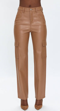 Pistola - Cassie Super High Rise Pants - brown - clothing - pants